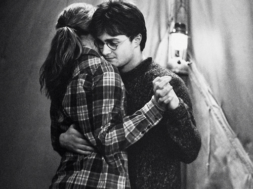 Harry and Hermione dancing