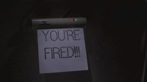 You're fired - Back to the Future movie