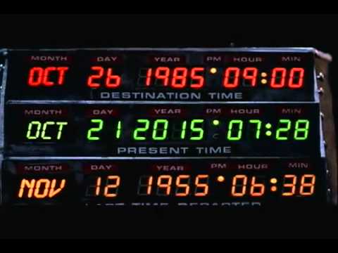 Flux capacitor in Back to the Future movie 2015