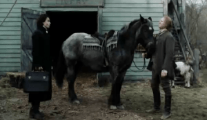 Horse in Sleep Hollow film that Johnny Depp adopted
