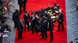 Suffragette film protest on the red carpet