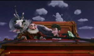 Arthur Christmas is the best Christmas film - sleigh scene