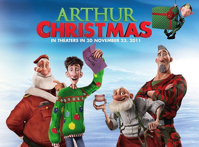 Arthur Christmas film poster review
