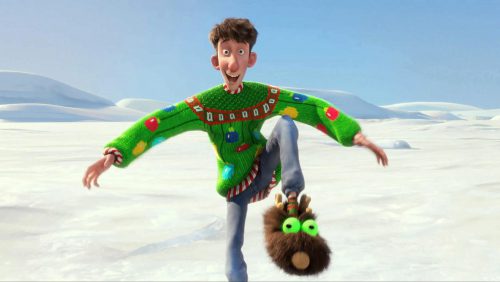 Arthur Christmas slippers scene - film review