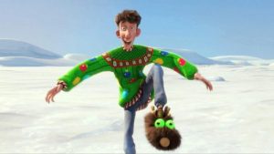 Arthur Christmas slippers scene - film review