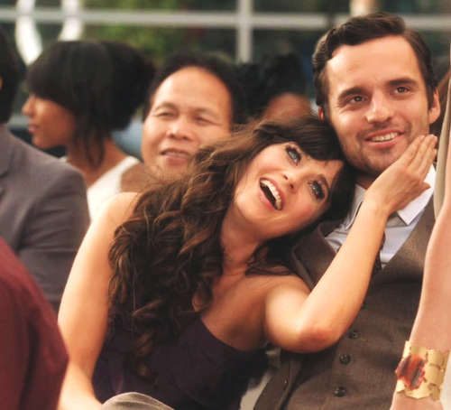 new girl zooey and nick at the wedding scene