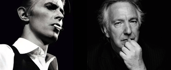 Alan Rickman and David Bowie together