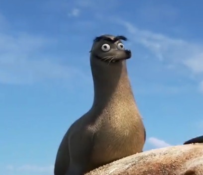 Funny Sealion in Finding Dory film review