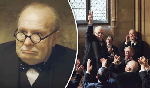 darkest hour film review - churchill