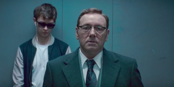 Baby Driver movie - Kevin Spacey and Ansel Elgort