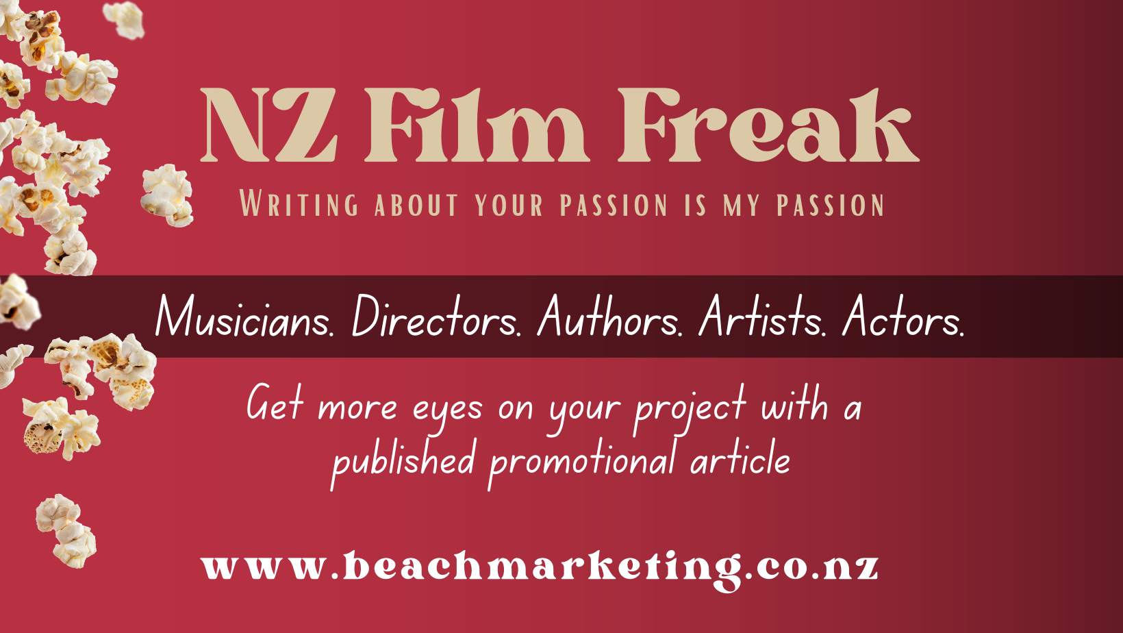 Beach Marketing ad for creatives