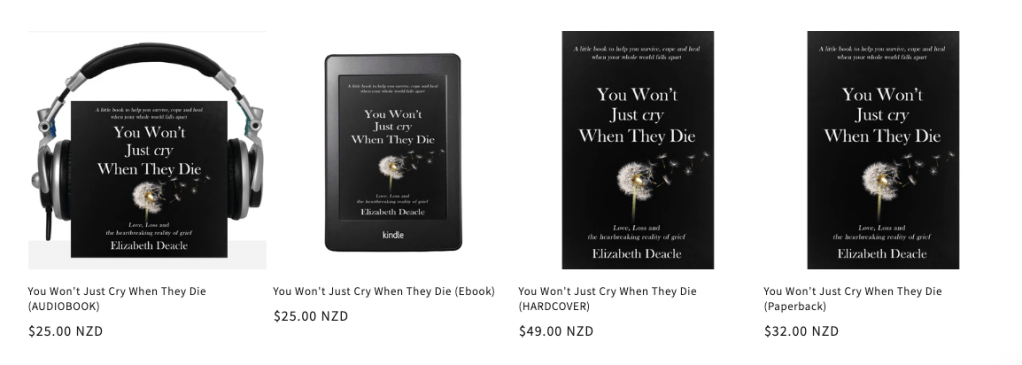 You Won't Just Cry When They Die - available in audiobook, ebook, hardcover and paperback.